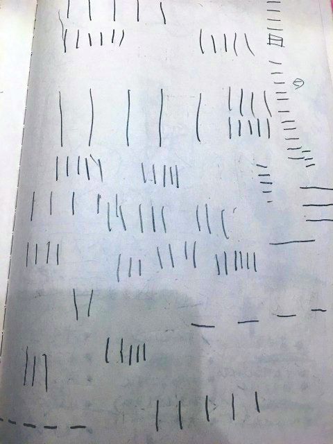 線を描く練習